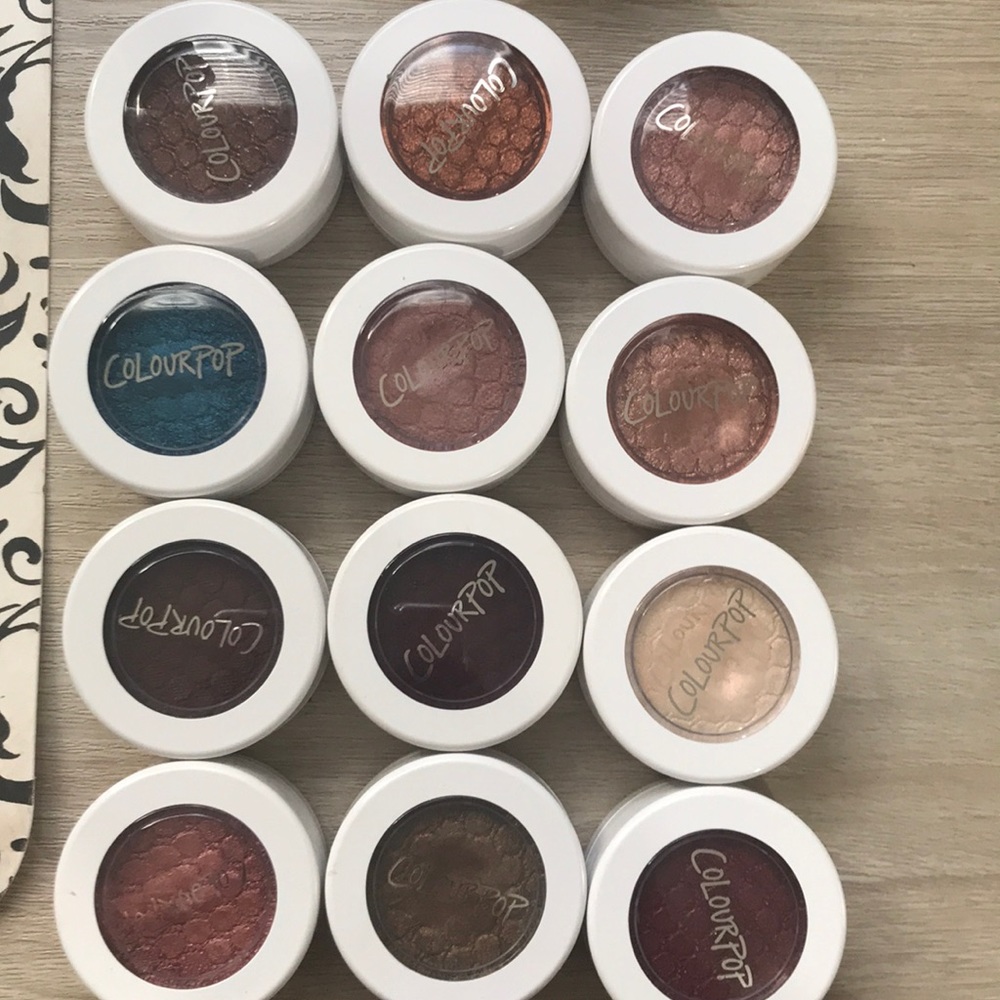 New and used color pop eyeshadows